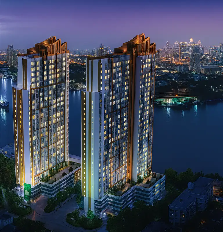 Ivy River Ratburana วิวยามเย็น